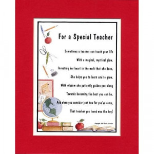 Special teacher poetry images