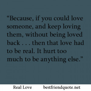 Real Love Best Friend Quotes