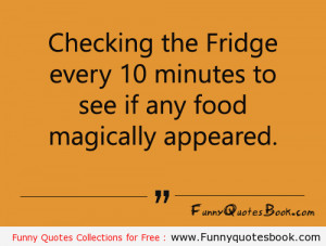 Funny quotes about fridge and sweets