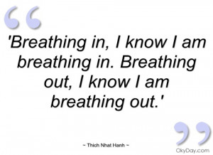 breathing in