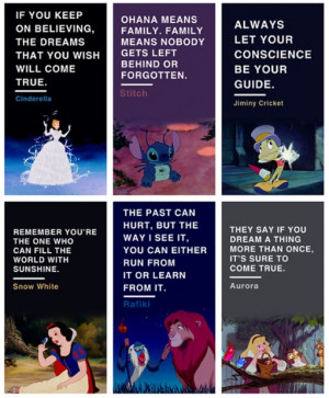 aurora, cinderella, disney, jiminy cricket, quotes, rafiki, snow white ...