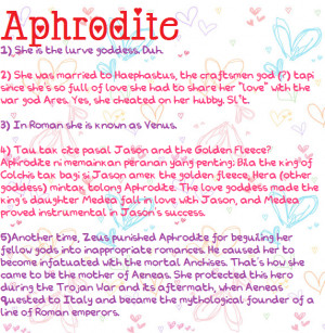 Menarik, aphrodite nie pompuan jalang! Haahah. Ngonggg.