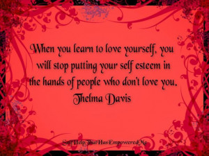 Learn to love yourself