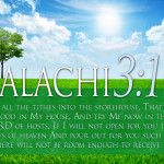 Bible Verses On Tithing Malachi 3:10 HD Spring Sun Wallpaper