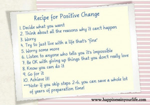 Positive change