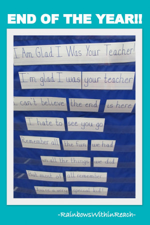 photo of: End of School Rhyme, Teacher Appreciation Rhyme