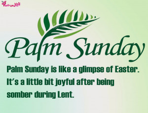 Palm Sunday Quotes and Sayings with Images