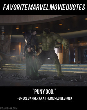 Favorite Marvel Movie Superhero Quotes