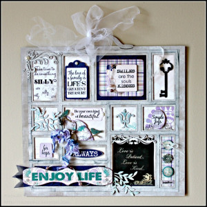 Altered Chipboard Tray Decor *Quick Quotes* - Scrapbook.com