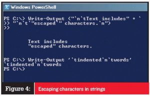 If you try to escape characters in a string enclosed in single quotes ...