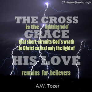 Tozer Quote - Lightning Rod of Grace - lightning at night