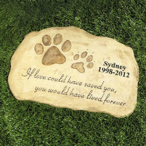 Pet Memorial Garden Stone