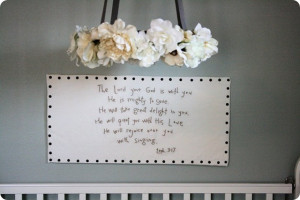 From Jones Design Company, I love her little girl's nursery room: