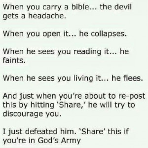 Defeat the devil