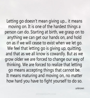 quotes about giving up on someone you love