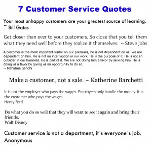 Good Customer Service Quotes