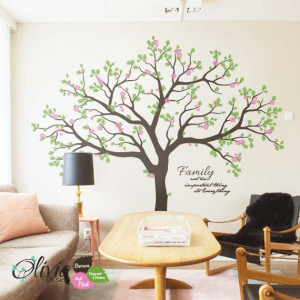 Large Forest Family Blossom Tree vinyl wall by theOliviaDesign, $138 ...