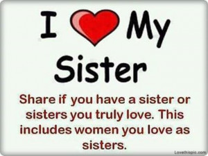 love it i love my sister