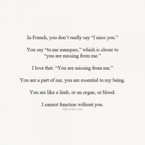 love quote words i miss you french