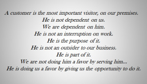 As for my customers, I am thankful for each and every one of you.