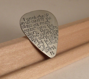 Love quotes Guitar Pick-Perfect Gift for a Grooms Wedding gift-husband ...