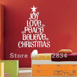 Joy Love Peace Believe Christmas