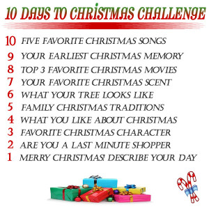 Day 10- Five Favorite Christmas Songs: