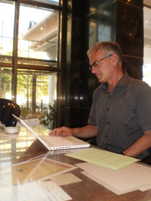 Norman Finkelstein in Gaza-City, June 2009