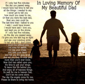 ... FOR >> In Loving Memory Verses For Father Dad Memorial Poems For Dad