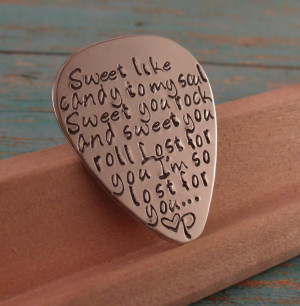 Love quotes Guitar Pick-Perfect Gift for a Grooms Wedding gift-husband ...