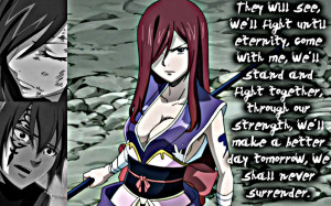 Erza, Never Surrender by Xela-scarlet