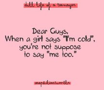 cold, funny, guys, me too, quote