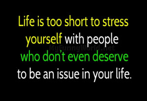 The best way to reduce stress is to let go of people who continue to ...