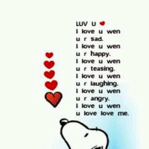 Snoopy love quote