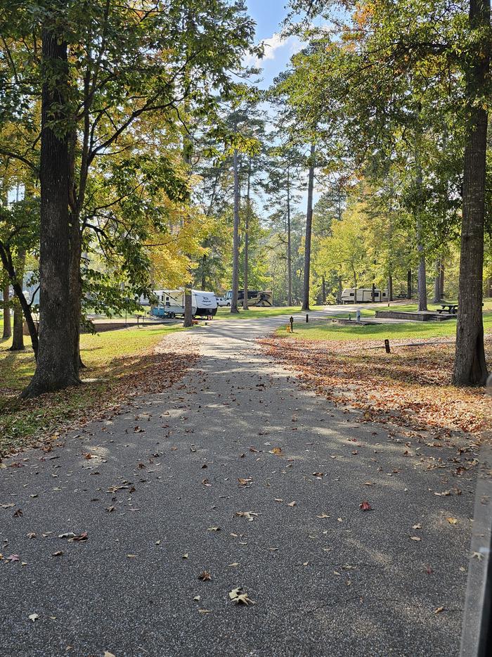 roadway into the water side sites