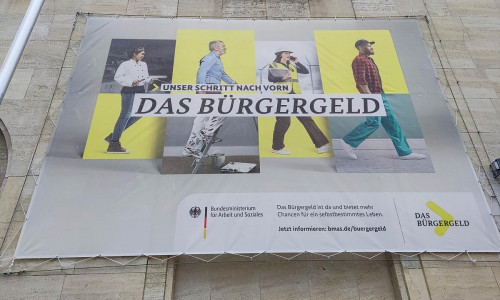 Werbung für das Bürgergeld (Archiv)