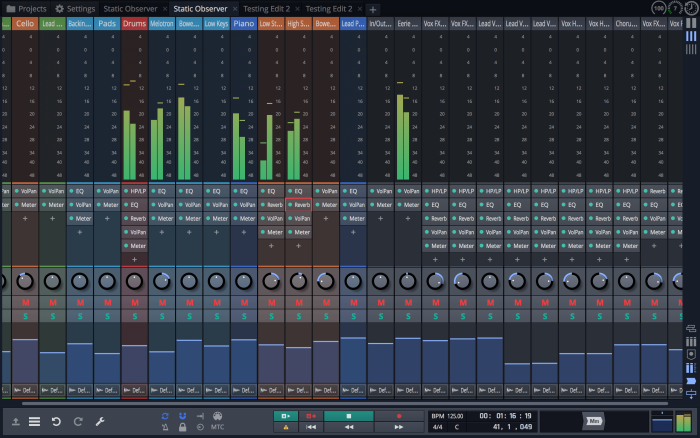 Tracktion Waveform Mixer screen 3