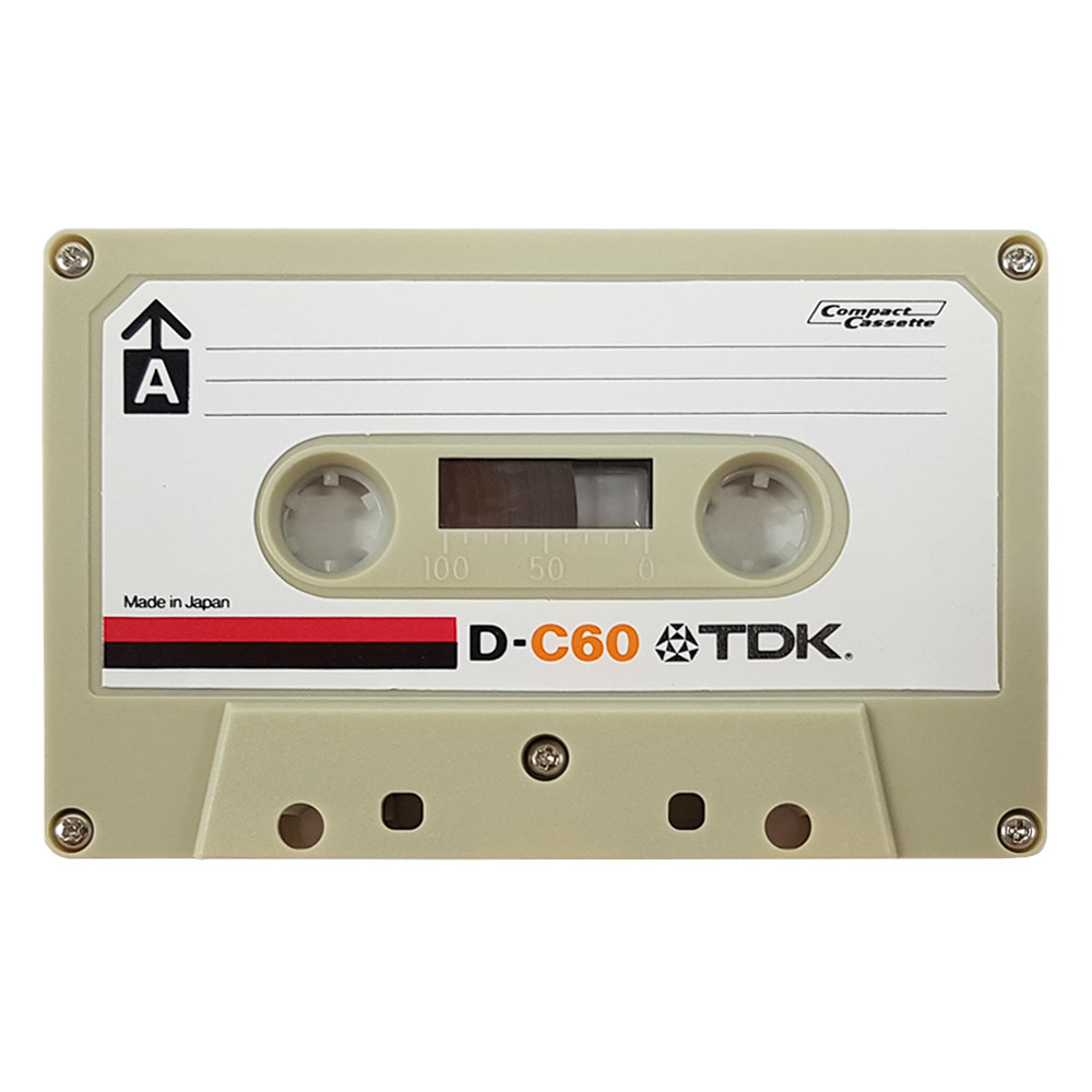 TDK D-C60 (1972-1977) ferric blank audio cassette tapes - Retro Style Media