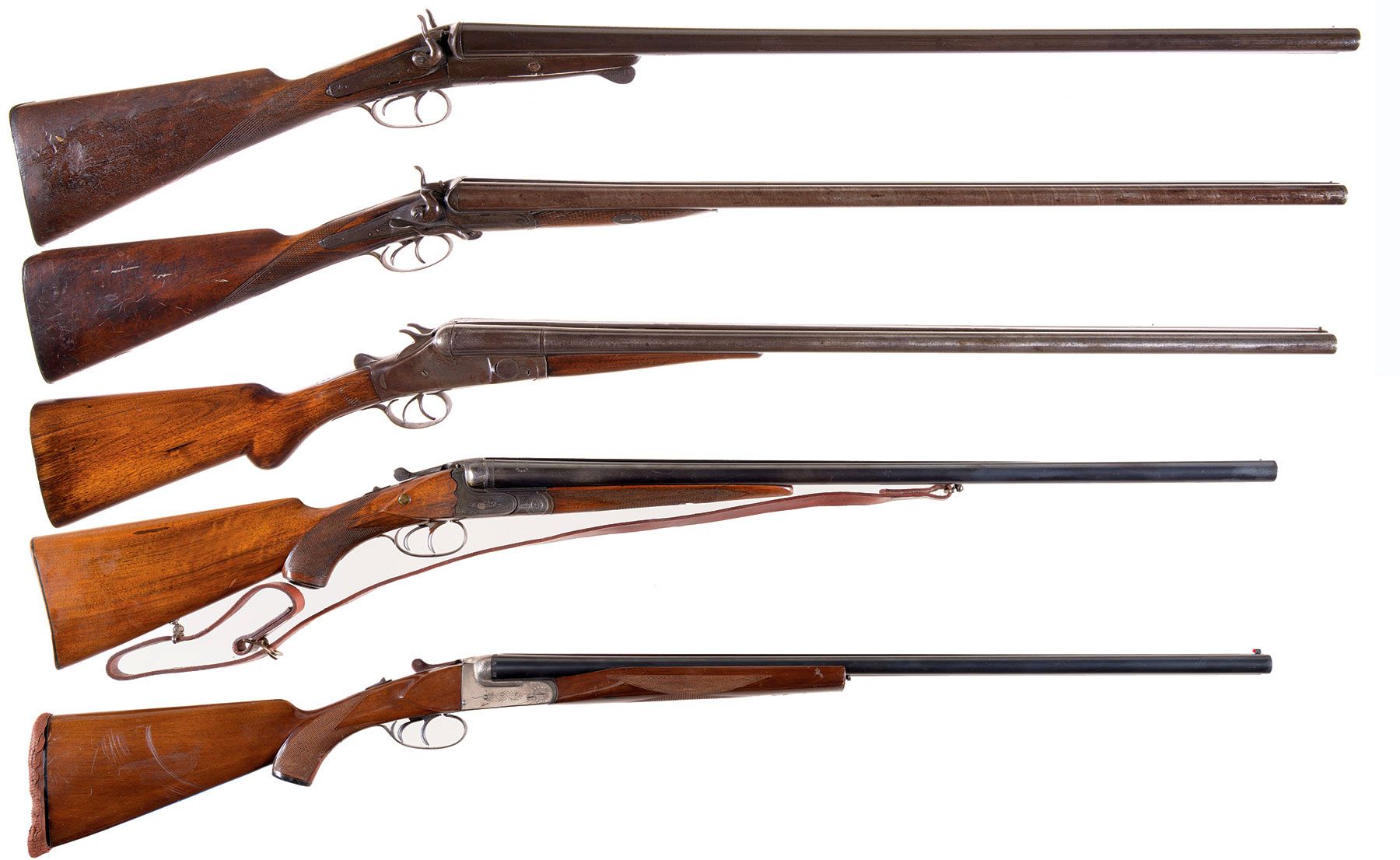 Five Double Barrel Shotguns -A) Belgian 'W. Richards' Shotgun | Rock ...