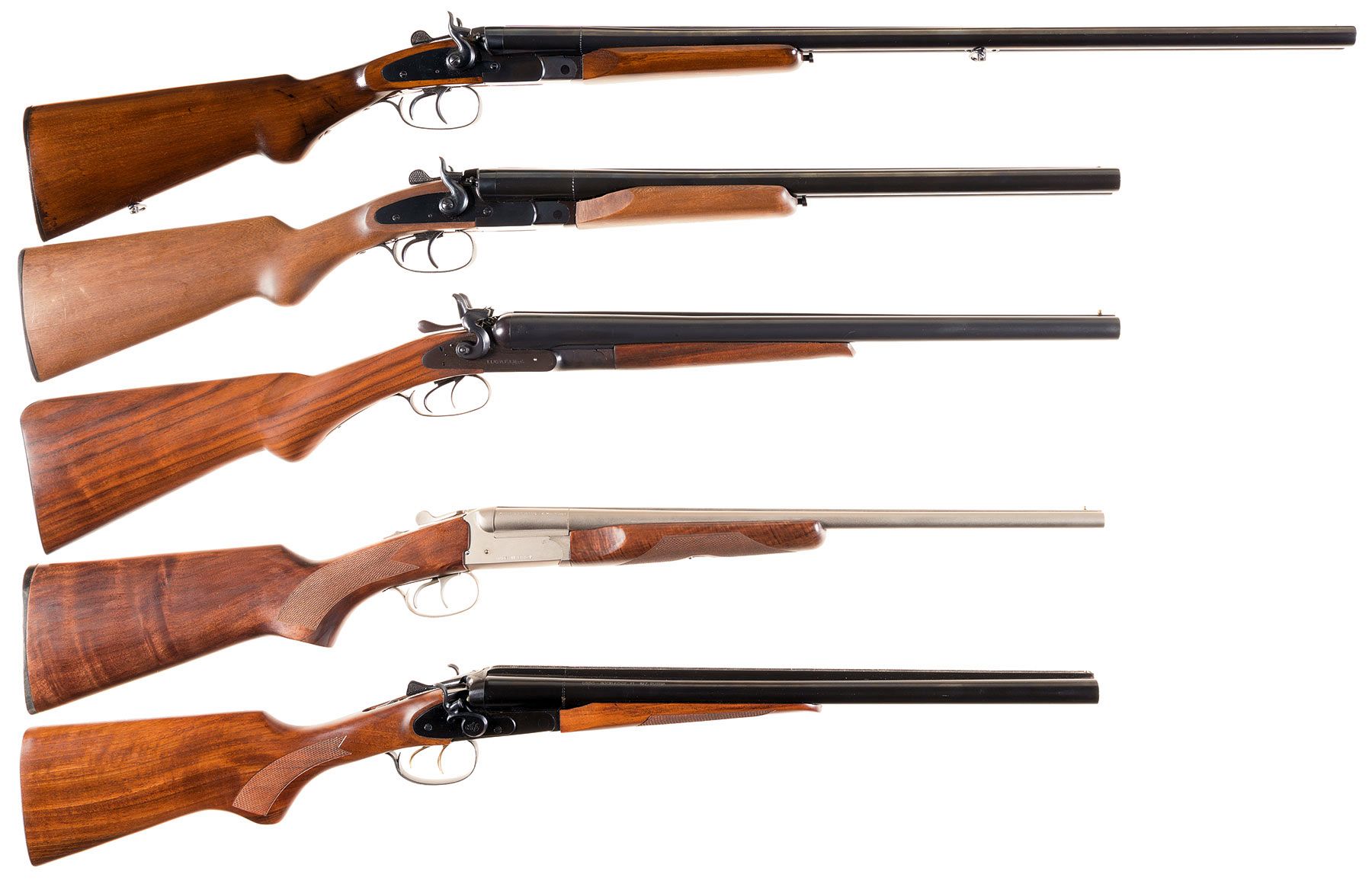 Five Double Barrel Shotguns -A) Amadeo Rossi Overland 20 Gauge H | Rock ...