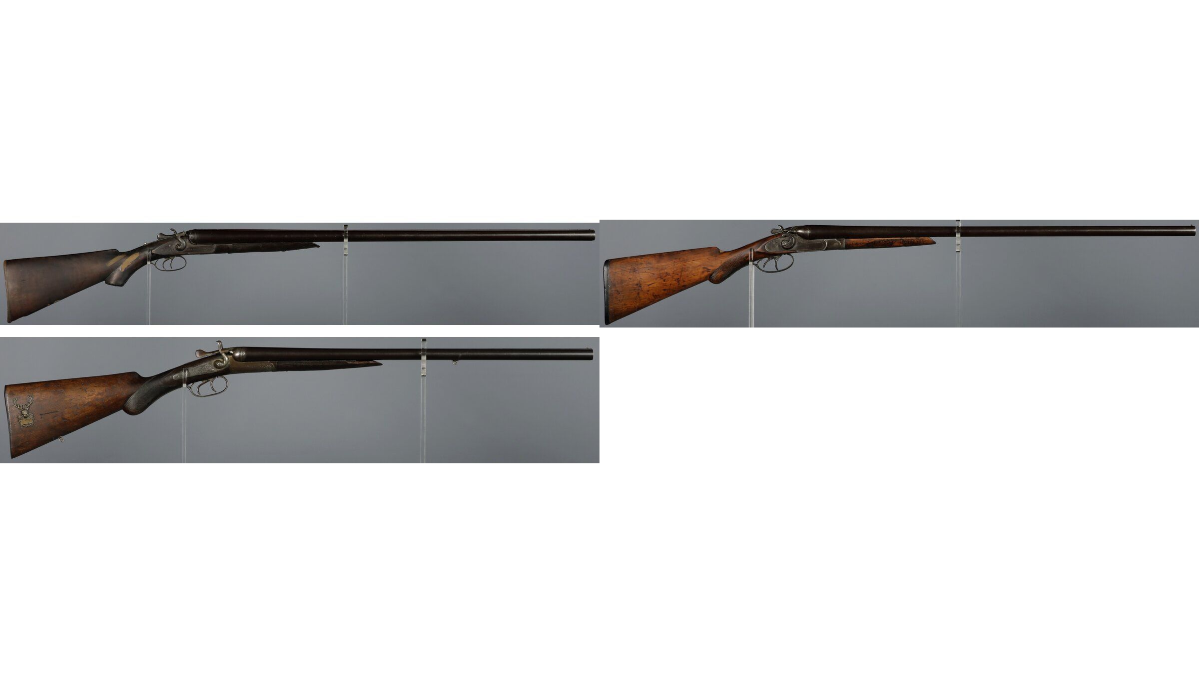 Three Double Barrel Hammer Shotguns | Rock Island Auction