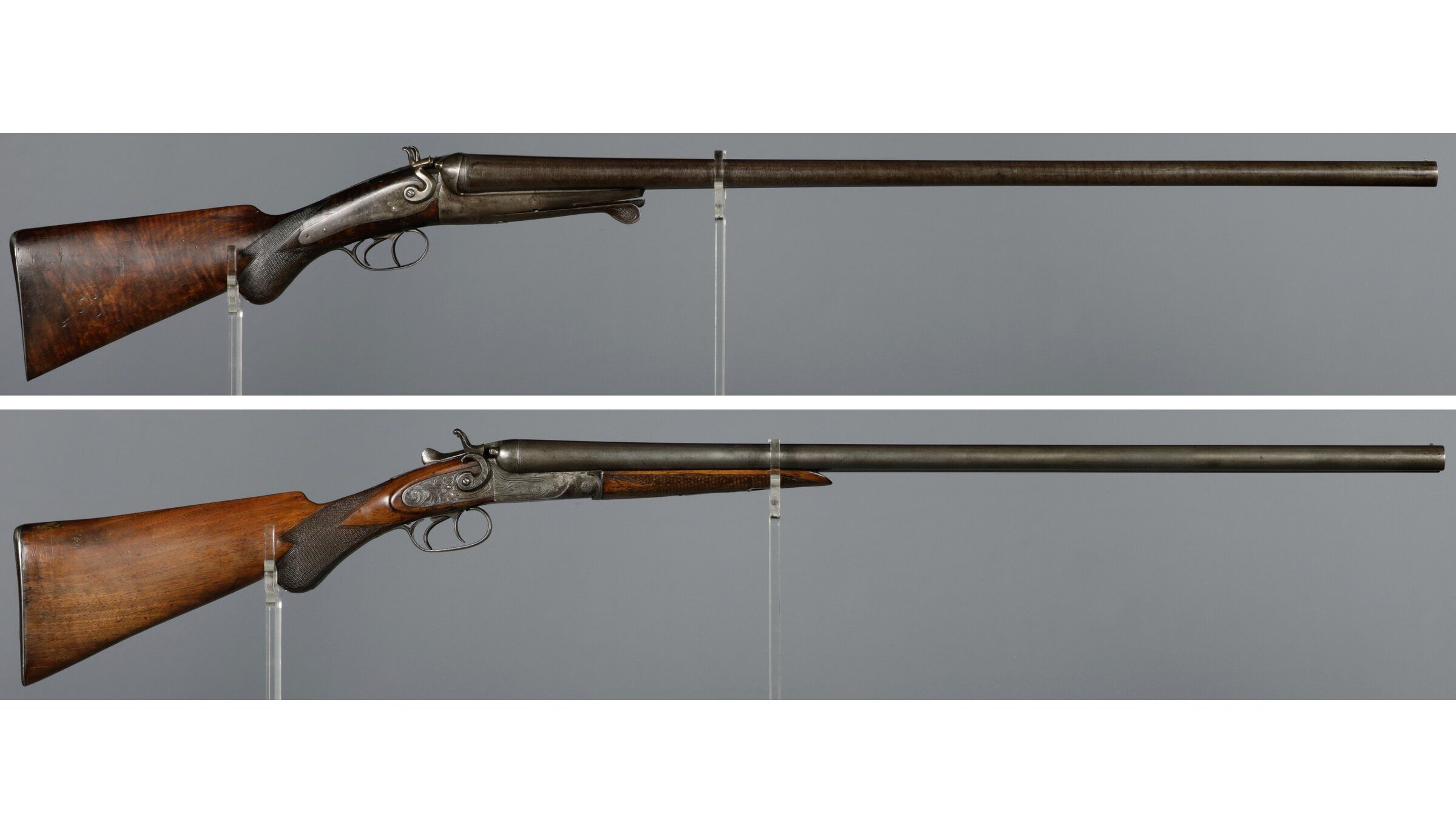 Two Belgian Double Barrel Shotguns | Rock Island Auction image.