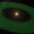 This image shows the habitable zone around HD 20794 (green) and the trajectory of the three planets in the system. Image credit: Gabriel Pérez Díaz / SMM / IAC.