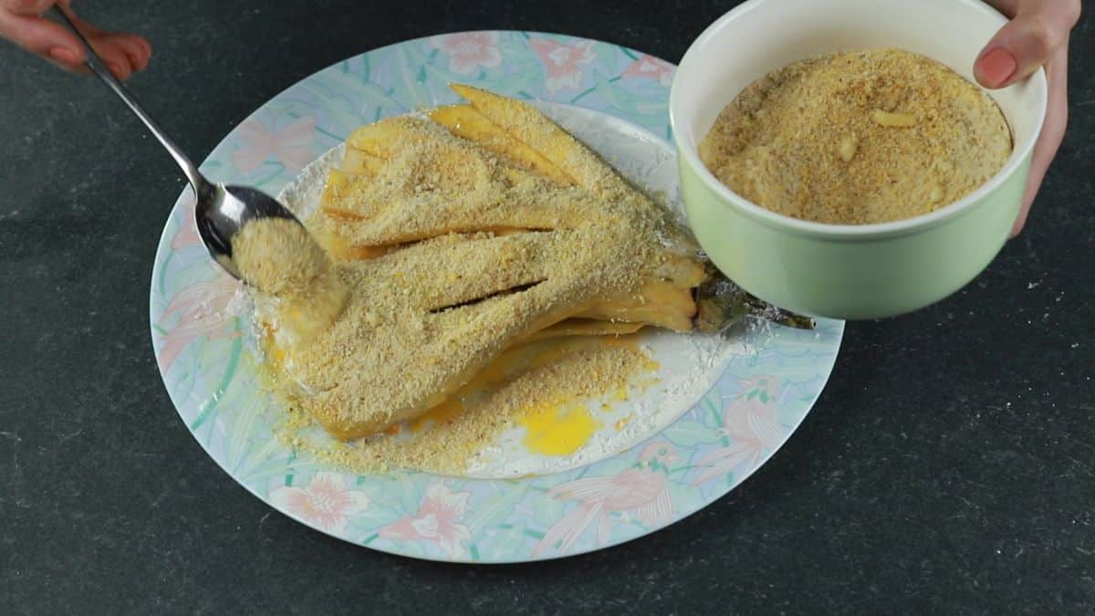 eggplant with braedcrumbs on top