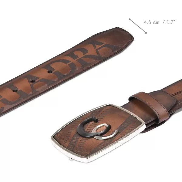 Cuadra Mens Cowboy Belt in Genuine Leather Brown CV494RSCuadra Mens Cowboy Belt in Genuine Leather Brown CV494RS