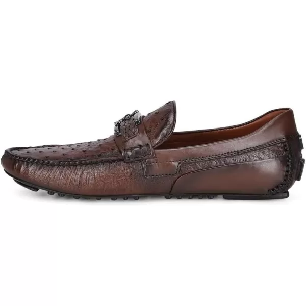 FRANCO CUADRA Mens Driver in Genuine Ostrich Leather 36VAVAV BrownFRANCO CUADRA Mens Driver in Genuine Ostrich Leather 36VAVAV Brown