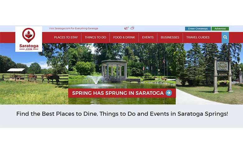 home page for saratoga.com