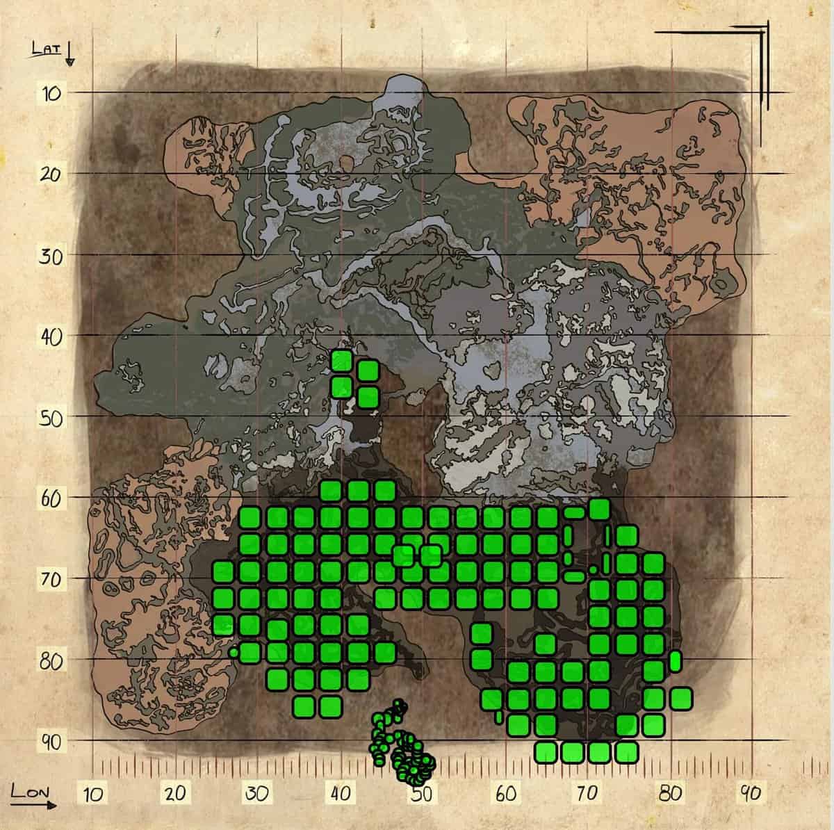 Ark Aberration Creature Spawn Map