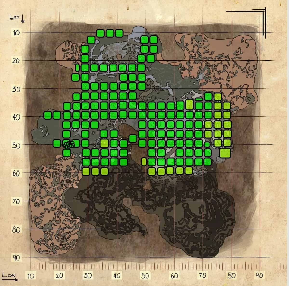 Ark Aberration Creature Spawn Map