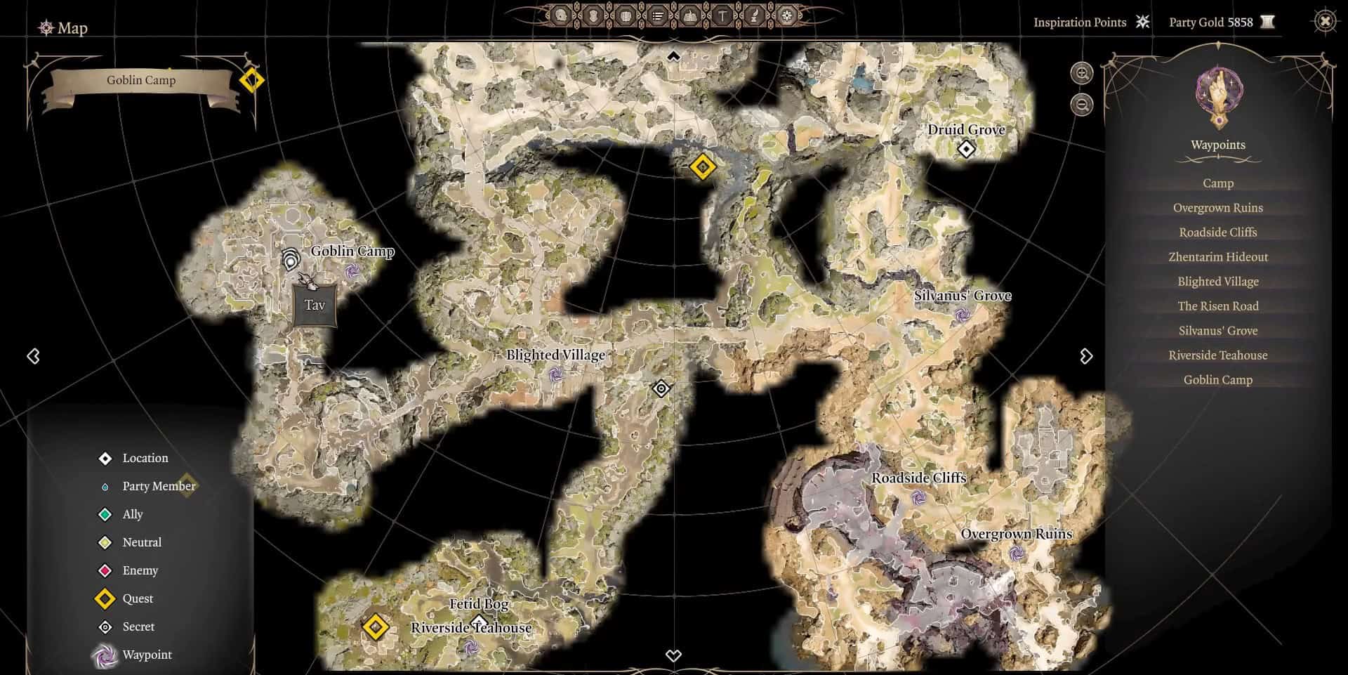 bg3 goblin camp location